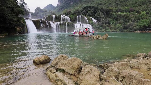 The Ban Gioc Detian Waterfalls of Vietnam and China