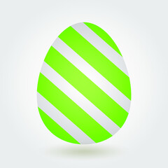 Colorful easter eggs isolated on white background. Vector illustration