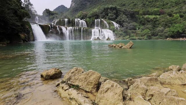 The Ban Gioc Detian Waterfalls of Vietnam and China