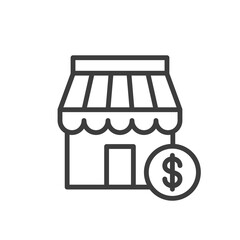 Store with coin icon/Shopping icon