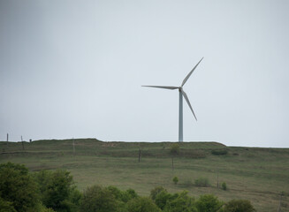 Fototapeta na wymiar sky with wind turbine