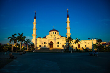 A beautiful view of Al-Serkal Mosque at Phnom Penh, Cambodia.