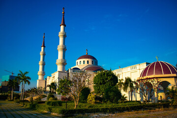 A beautiful view of Al-Serkal Mosque at Phnom Penh, Cambodia.