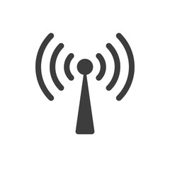 Signal icon on white background