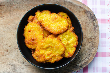 Bowl with traditional a Panamanian recipe known as 