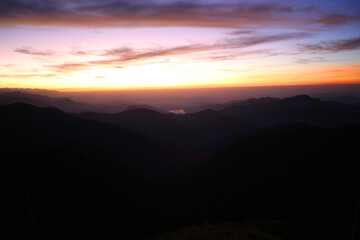 evening Sunset in the pokhara nepal 