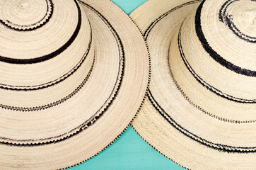 Pair of Panamanian hats 