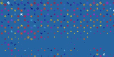 Light Multicolor vector pattern with curves.