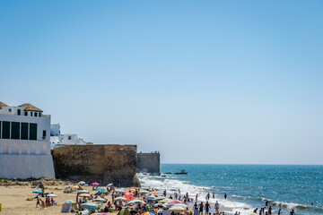 A tour of the old city of assilah in summer in sunny day