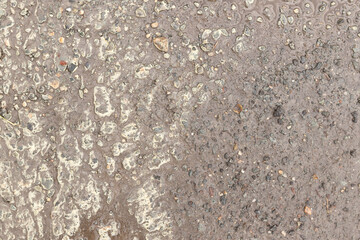 strukturierte Textur aus Wasser, gelben Blütenpollen und  Schmutz für Hintergrund und Untergrund