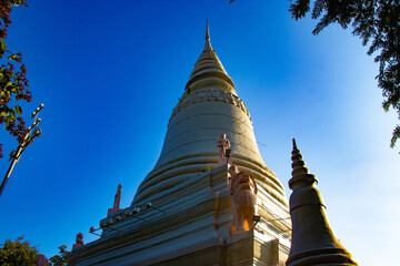 A beautiful view of Phnom Penh city, the capital of Cambodia.
