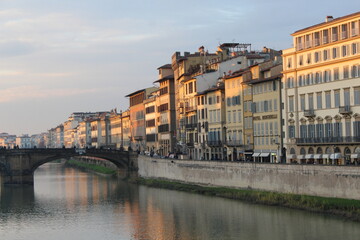 Fototapeta na wymiar Puente de la Santa Trinidad, Florencia