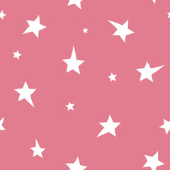 Asterisks.  Seamless pattern. Design for fabric, wrapping paper, background, wallpaper. Vector.