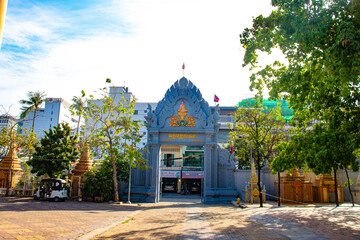 A beautiful view of Phnom Penh city at Cambodia.