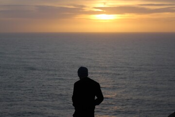 Fototapeta premium Siluetas en el Cabo da Roca