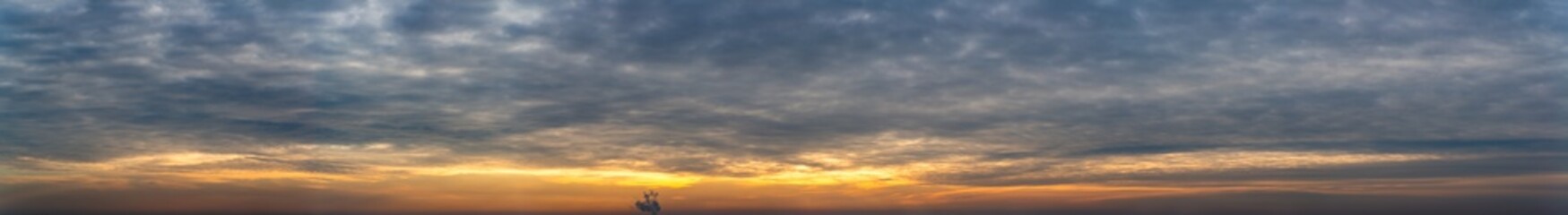 Fantastic clouds at sunrise