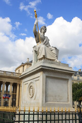 Fototapeta na wymiar Paris. Sculpture near the National Assembly Building
