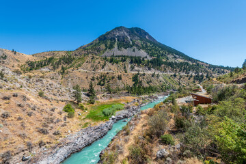 Beautiful Mountain River in Canada.