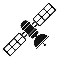 Space satellite icon. Simple illustration of space satellite vector icon for web design isolated on white background