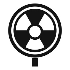 Hazard radiation icon. Simple illustration of hazard radiation vector icon for web design isolated on white background