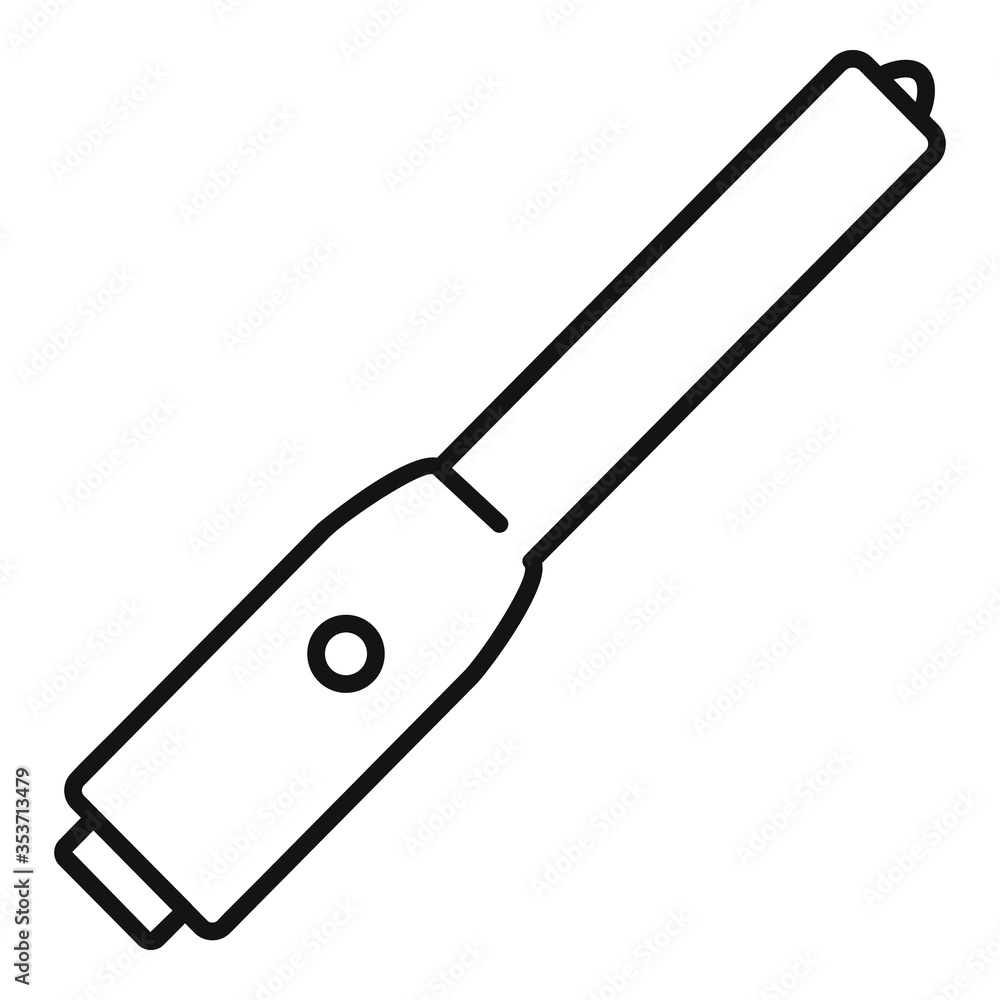 Poster radiation hand device icon. outline radiation hand device vector icon for web design isolated on whi