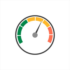 Speedometer vector icon on a white background. EPS10