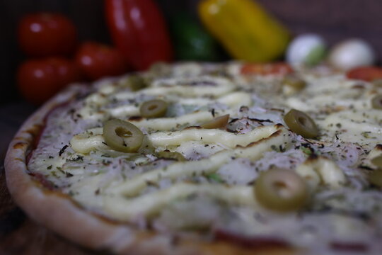 pizza with vegetables