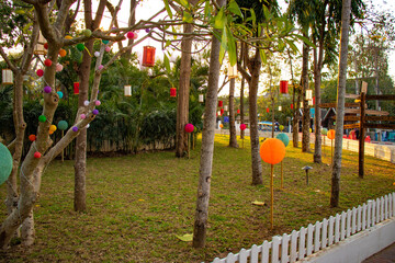 Fototapeta premium A beautiful view of Luang Prabang city at Laos.