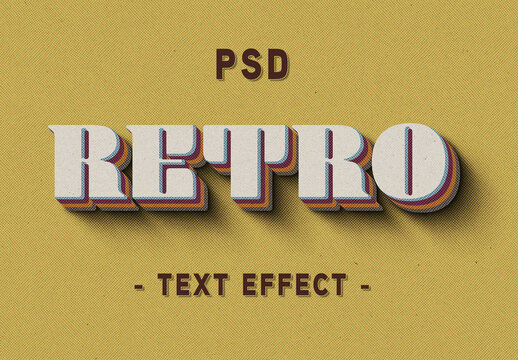 3D Retro Text Effect
