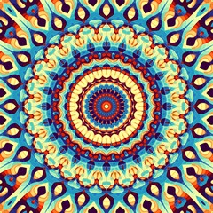 Digital art fractal background.  Psychedelic futuristic abstract pattern.