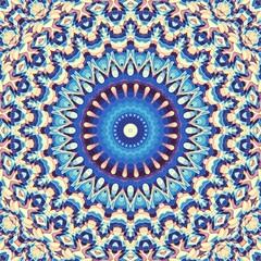 Digital art fractal background.  Psychedelic futuristic abstract pattern.