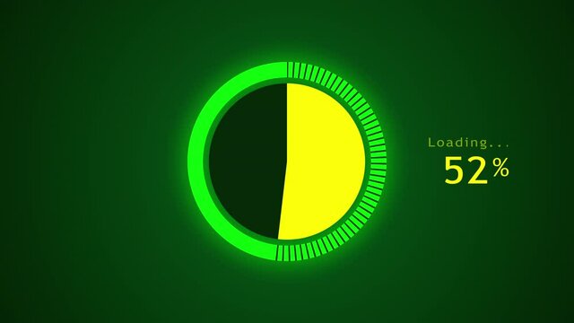 4k Futuristic Loading Circle Ring