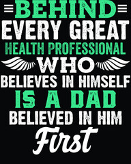 Obraz premium Vector design on the theme of father's day Stylized Typography, t-shirt graphics, print, poster, banner 