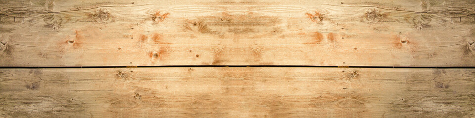 Fototapeta premium old brown rustic light bright wooden maple texture - wood background panorama banner long 