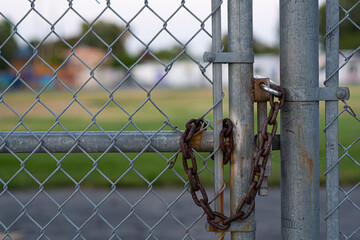 Locked School with chain