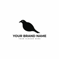 Creative modern line art style minimal bird logo hipster vintage retro vector design concept template illustration for bird shop company branding or business startup.