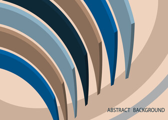 Abstract vector background. Volumetric geometric shapes. Cover design for magazine, book, screensaver, banner.