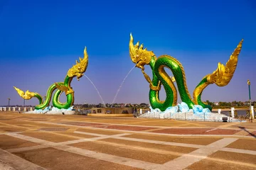 A beautiful view of Nong Khai city at Thailand.