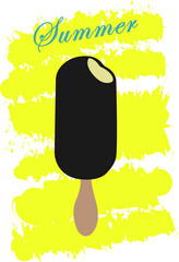 Ice cream summer concept