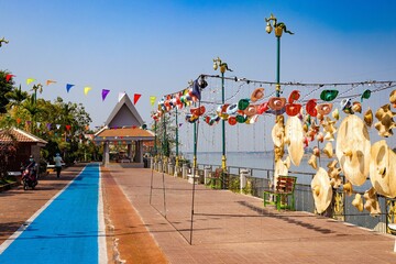 Fototapeta premium A beautiful view of Nong Khai city at Thailand.