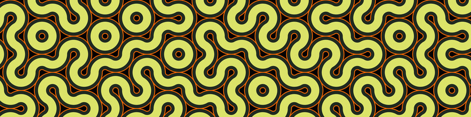 Colour Hehagon Tile Connection art background design illustration