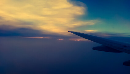 view from the plane window