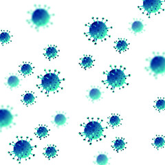 virus infection or bacteria flu background 