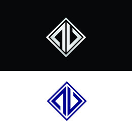 Letter A and letter V logo