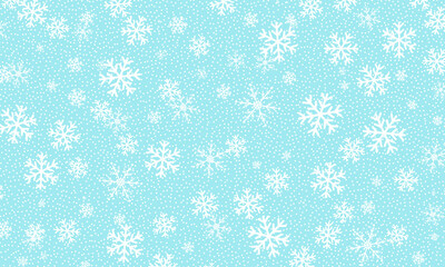 Falling snow background. Vector illustration