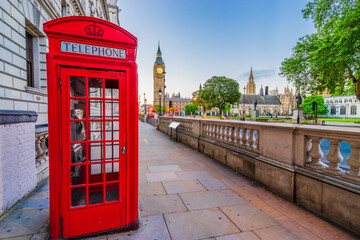Big Ben in London seen from parliament square. United Kingdom 