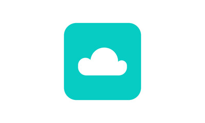 Flat Vector Cloud Weather Icon