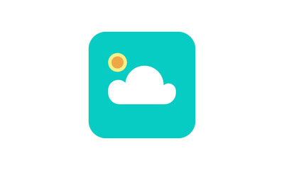 Vector Mostly Sunny Weather Icon