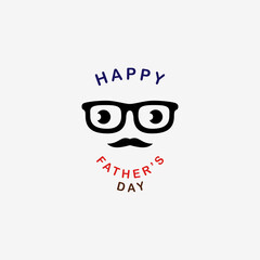 Happy fathers day. . Template for greeting card, Banner, flyer, invitation, congratulation, poster design. Vector illustration.
