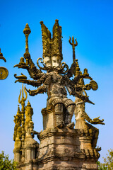 A beautiful view of statues in Buddha Park at Nong Khai, Thailand.